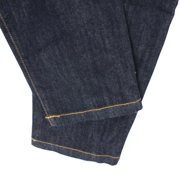 Boutique Moschino Dark Blue Wash Denim Jeans Star Pocket Gold Star Button 46 NEW - Picture 7 of 10